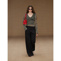 Wcoumq | Minimalist Straight-Leg Suit Pants with Clean Waist Design