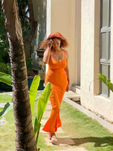 Wcoumq | Plus-Size Fishtail Suspender Maxi Dress with Slimming Hip and Vacation Style