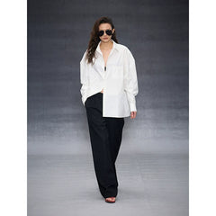 Wcoumq | Low-Waist Three-Dimensional Pleated Wide-Leg Drape Suit Pants – Stylish Women's High-Fashion Trousers