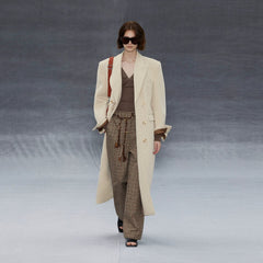 Wcoumq | Retro Double-Breasted Woolen Coat with Gun Lapel & Wide Shoulders – New In 12.10