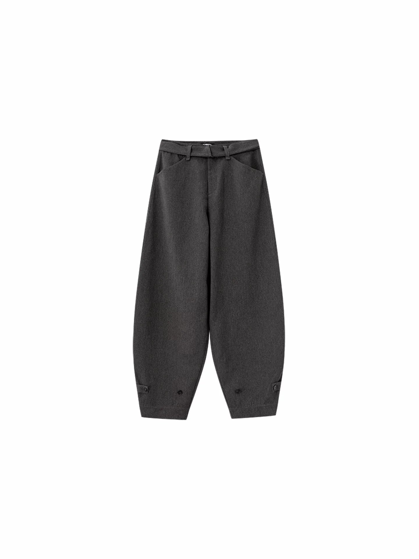 Wcoumq | Low-Waisted Drawstring Scimitar Trousers – Stylish Casual Pants for Women